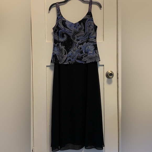R&M Richards Elegant Sleeveless Dress With Jacket ⭐️sparkle ⭐️stretchy ⭐️lined - Picture 3 of 13